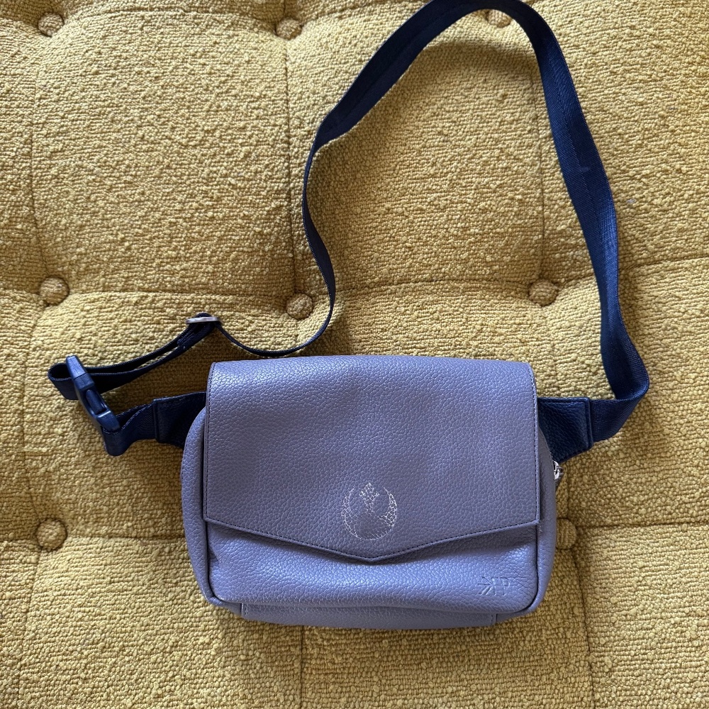 Freshly Picked Star Wars Rebel Alliance gray fanny pack cross body bag